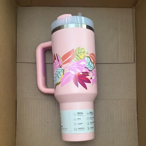 Stanley 40oz Quencher Mother’s Day/ Spring Floral - Picture 2 of 5